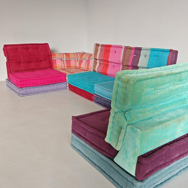 Modular Model Mah Jong 6-Seater Sofa by H. Hopfer for Roche Bobois, 1990s, Set of 6 For Sale - Image 14 of 18