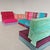 Modular Model Mah Jong 6-Seater Sofa by H. Hopfer for Roche Bobois, 1990s, Set of 6 For Sale - Image 14 of 18