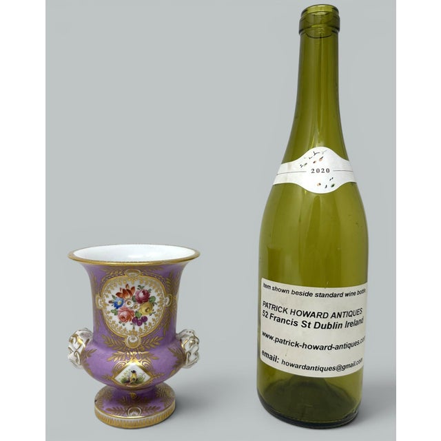 Ceramic Antique French Campana Porcelain Urn Vase Centerpiece Samson Sevres Still Life For Sale - Image 7 of 8