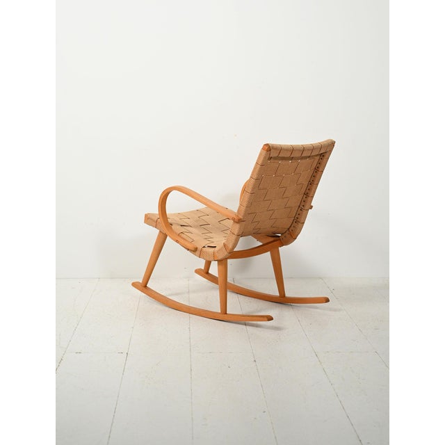Rocking Chair by Yngve Ekström, 1940s For Sale - Image 3 of 11