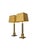 Hollywood Regency Architectural Brass Geometric Table Lamps from Kullmann, 1970s, Set of 2 For Sale - Image 3 of 11