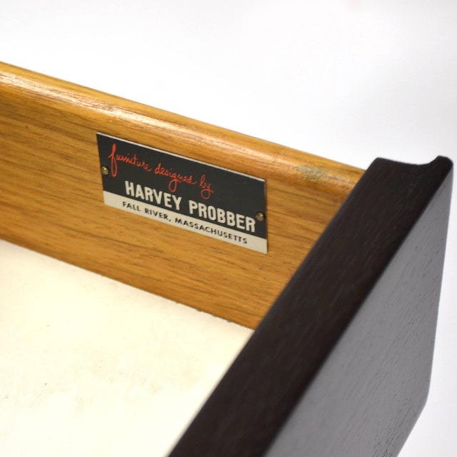 Harvey Probber Bleached Rosewood Console Table For Sale - Image 9 of 9