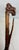 Wood Large Antique 1800's Chinese Foo Dog Carved Wood Folk Art Walking Stick Cane For Sale - Image 7 of 18