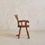 French Folk Art Hand-Carved Wood Armchair, 1960s For Sale - Image 4 of 11