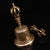 This is a beautifully matched antique brass set consisting of a vajra (dorje) and a ghanta (bell), traditional ritual...