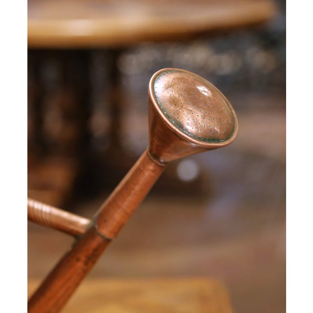 Metal 19th Century French Brass and Copper Watering Can From Normandy For Sale - Image 7 of 11