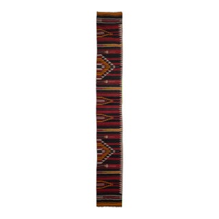 Extra Long Turkish Kilim Runner 1'12" X 14'8" For Sale