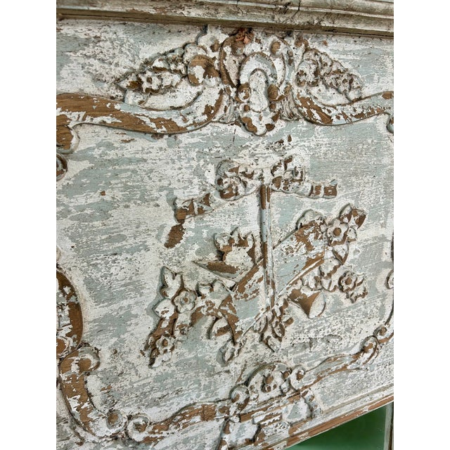 Light Green Early 21st Century French Style Trumeau Mirror For Sale - Image 8 of 16