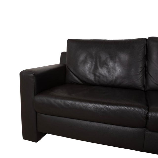 Flex Plus Leather Corner Brown Sofa by Ewald Schillig For Sale - Image 3 of 16