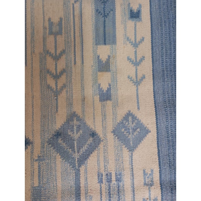 Vintage Swedish Hand-Woven Rölakan Rug, 1960s For Sale - Image 11 of 15