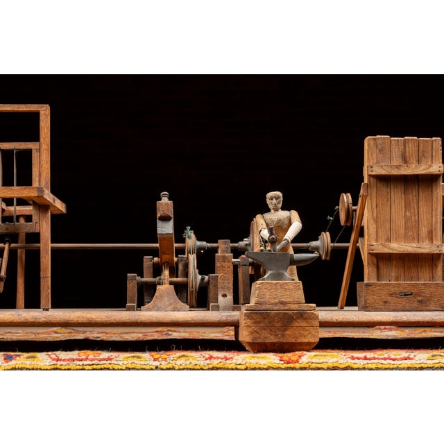 Early 20th Century Early 20th Century Mechanical Blacksmith Forge Sideshow Model For Sale - Image 5 of 17