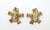 1960's Amber Crystal & Rhinestone Starburst Earrings For Sale - Image 9 of 12