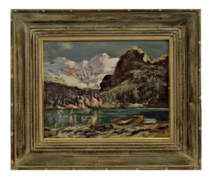 Bernard Shepro, Landscape with Lake, Circa 1950