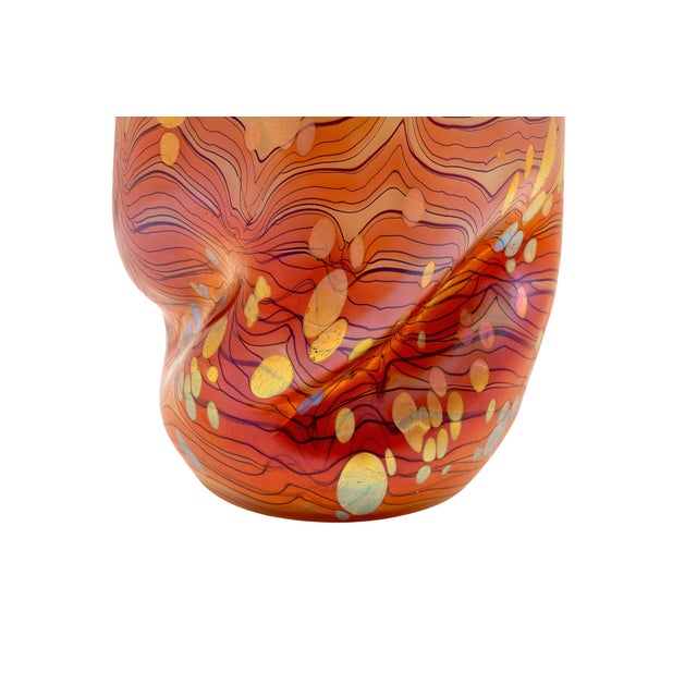 Cytisus May Green with Red Vase by Johann Loetz Witwe, 1904 For Sale - Image 5 of 6