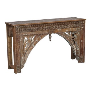Console Table Made From Antique Architectural Components For Sale