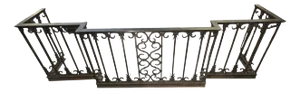 1970s Custom Handmade Metal Forged Fireplace