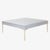 Brass Astor Large Brass Tufted Ottoman in Sharkskin Velvet by Montage For Sale - Image 8 of 8