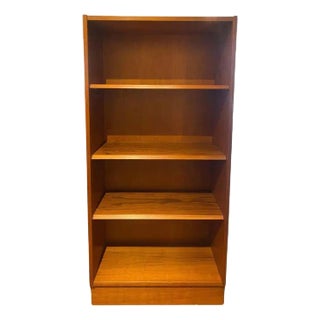 Mid-Century Blond Walnut Bookcase For Sale