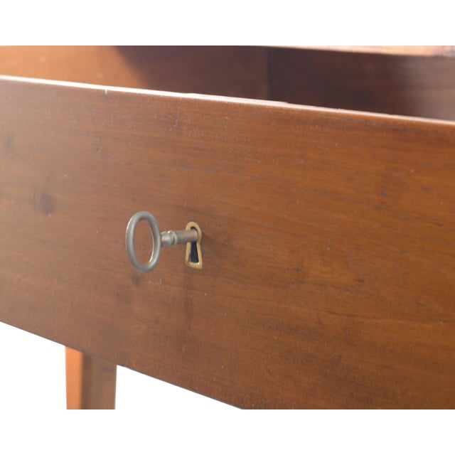 Brown Antique Italian Cherrywood Writing Desk with Drawer, Late 18th-Early 19th Century For Sale - Image 8 of 12