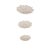 Modern Mid 20th Century Lotus Carved Marble Catchall Dishes - Set of 3 For Sale - Image 3 of 4