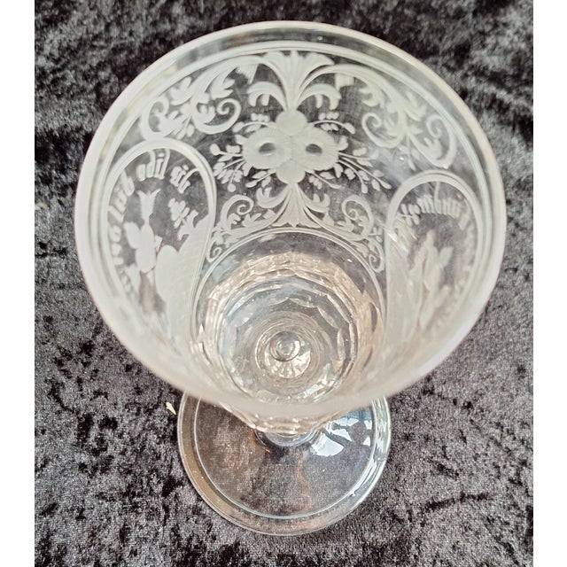 Baroque German Wedding Goblet in Cut Glass, 1750 For Sale - Image 5 of 12