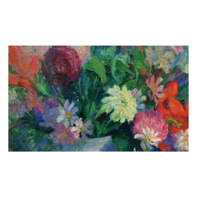 920s Spring Floral Still Life Oil Painting by Elizabeth Fitzgerald Forbes (Dallam), Framed For Sale In Monterey, CA - Image 6 of 10