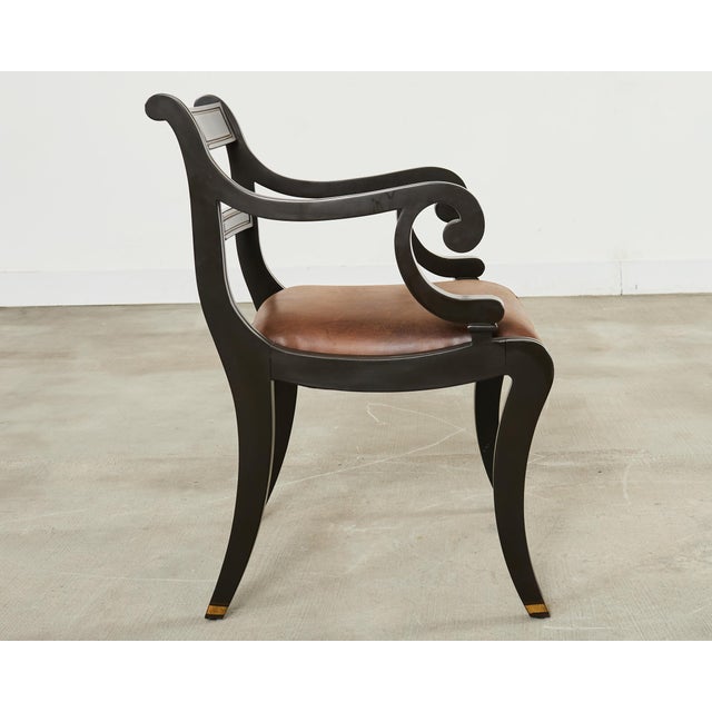 Ralph Lauren English Regency Style Alastair Library Chair For Sale - Image 9 of 18
