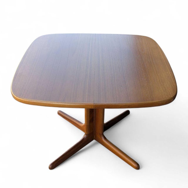 Refinished Scandinavian Modern Teak Square Dining Table, Mid-Century For Sale - Image 17 of 18