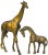 Mid 20th Century Vintage Brass Giraffes- S/2 For Sale - Image 5 of 5
