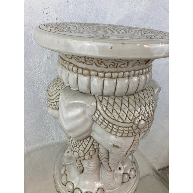 Vintage Elephant Garden Stool Chairish