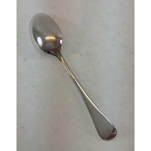 Silver Dessert Spoon, Feather Edge . For Sale In New York - Image 6 of 11