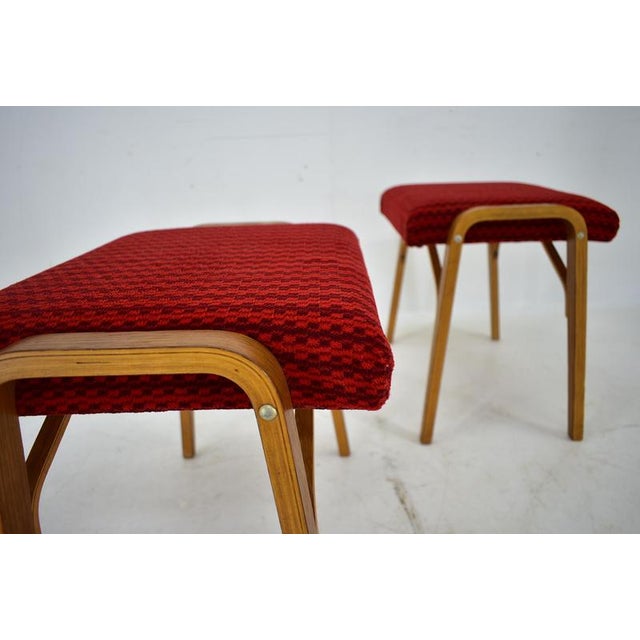 Set of Beech Stools by Ludvik Volak attributed to Drevopodnik Holesov, Czechoslovakia, 1960s For Sale - Image 9 of 16