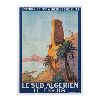 Moroccan Travel Advertising Poster for Algeria State Railways, 1926 For Sale