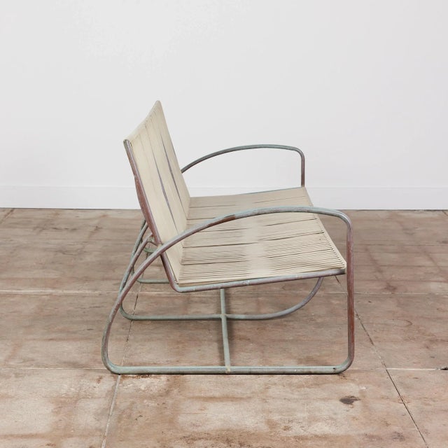 Metal 1960s Walter Lamb for Brown Jordan Bronze Patio Three Seater Sofa, Attributed For Sale - Image 7 of 13