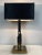 Vintage Gold and Brass Black Table Lamp, 1970s For Sale - Image 11 of 17