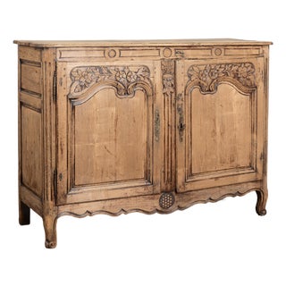 Early 19th Century French Bleached Oak Sideboard Buffet For Sale