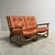 Vintage Bamboo and Leather Sofa, 1970s For Sale - Image 3 of 15