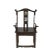 1900s Antique Chinese Official Hat Armchair With Carved Back For Sale