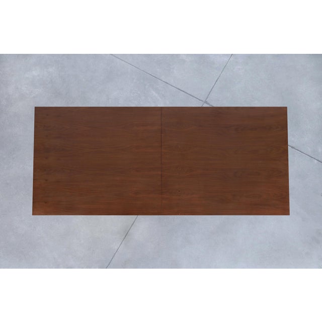 Mid-Century Walnut Extendable Dining Table by Edward J. Wormley for Dunbar For Sale - Image 13 of 17
