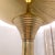 1980s Art Deco Revival Brass Floor Lamp For Sale - Image 5 of 7