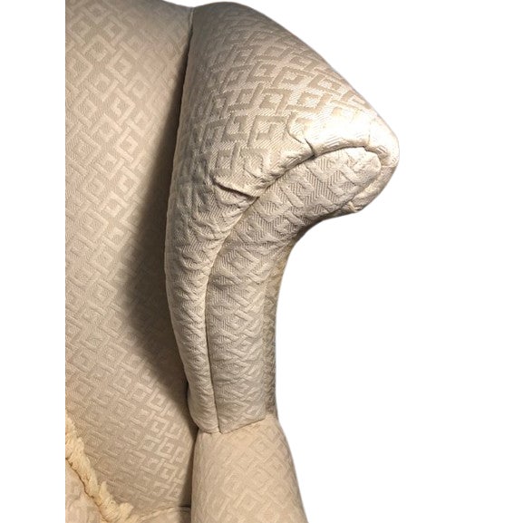 1970s James Scott Custom Hand Made Old Hickory Tannery Style Wingback Chair For Sale - Image 4 of 10