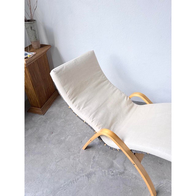 Vintage Bentwood Deck Chair by Kim Samson for Ikea, 1980s For Sale - Image 15 of 18