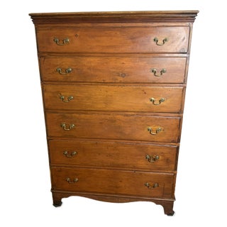 18th Century Chippendale Tall Chest For Sale