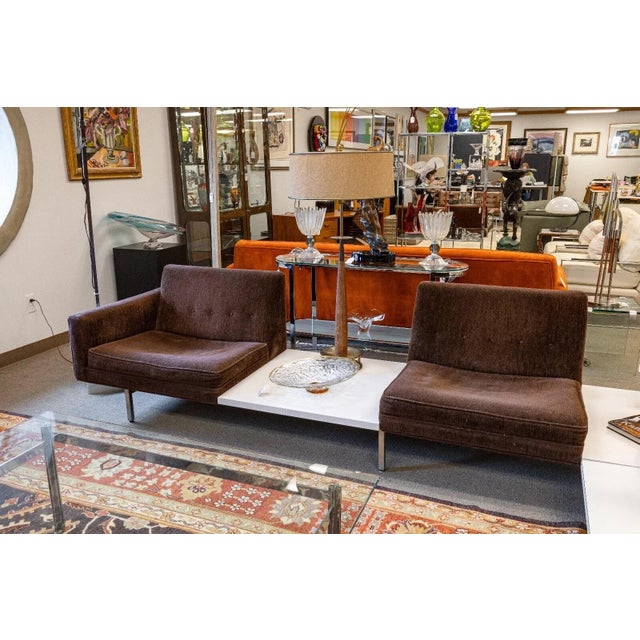 George Nelson for Herman Miller Modular Steel Frame 2-Piece Seating & Table 60s - 2 Pieces For Sale - Image 10 of 10