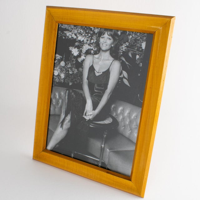 Mid-Century Modern Italian Varnish Sycamore Wood Picture Frame, 1940s For Sale - Image 3 of 9