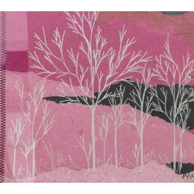 Late 20th Century m.p. Marion "Landmarkings Diptych" Mixed Media For Sale - Image 5 of 18