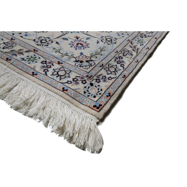 Hand-Knotted Wool Nain Rug For Sale - Image 5 of 11
