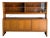 Skovby Teak Credenza and Hutch With Glass Sliding Doors Danish Mid-Century Modern 1970s For Sale