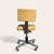 Vintage InterRoyal Chrome and Faux-Leather Office Chair For Sale In Los Angeles - Image 6 of 10
