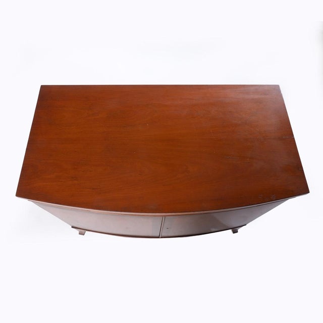 Bowfront Mahogany Cabinet. Acquired in Massachusetts and great for storage.